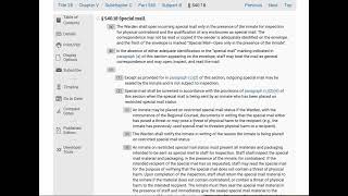 Mail Regulations in the Bureau of Prisons (Special Mail)