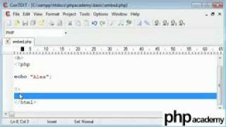 PHP Basics Embedding PHP inside HTML