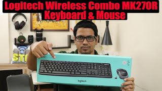 Hindi || Logitech Wireless Combo MK270R👍 | Unboxing \u0026 Review | Keyboard \u0026 Mouse