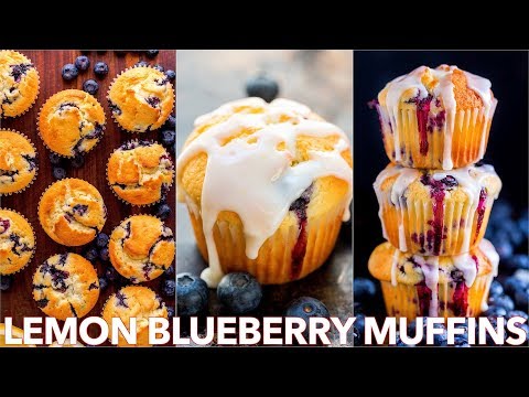 Blueberry Muffins Recipe With Lemon Glaze Blueberry Muffins Recipe With Lemon Glaze