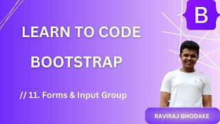 11. Bootstrap Components | Forms | Input Group