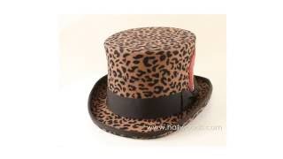 Hatwoods English Leopard Felt Top Hat