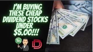 Cheap Dividend Stocks Under $5.00 I High-Yield Cheap Dividend Stocks / REITs to Buy