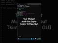 Text Area Widget | Multi-line Input | #python Tkinter GUI 🐍 #shorts #coding #pythongui #tkinter