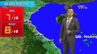 Đông Bắc Bộ, Trung Bộ mưa to, đề phòng lốc, sét và gió giật mạnh | Dự báo thời tiết đêm 7 ngày 8/10
