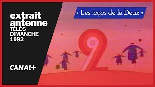 ➕ CANAL+ - TÉLÉS DIMANCHE -  De l'ORTF à France 2, l'histoire des logos de la 2e chaîne (1992)