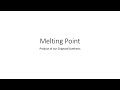 Melting Point Determination