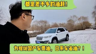 都是差不多油耗，为啥说国产车费油，日系车省油？！ #汽车油耗 #国产车 #带你懂车 #汽车知识