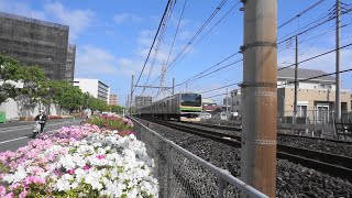 朝の大宮～宮原間を行き交うE231・E233系