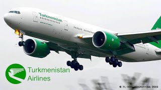 Turkmenistan Airlines Boeing 777 approach \u0026 landing at Heathrow [LHR/EGLL]