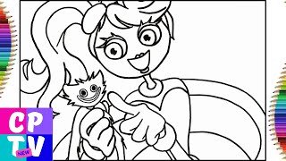 Mommy long legs coloring page/Poppy playtime chapter 2 coloring pages/Elektronomia-Collide[NCS Relea