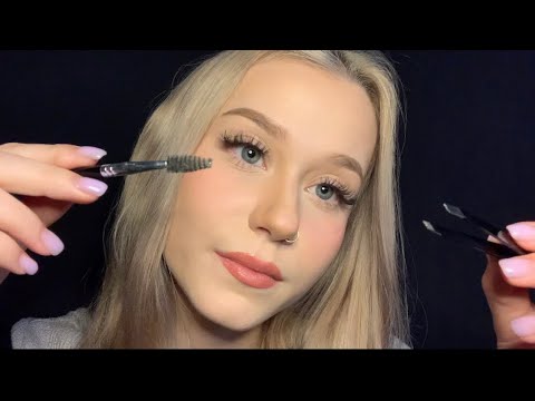 ASMR | Doing Your Eyebrows (Up Close & Personal Attention) - YouTube