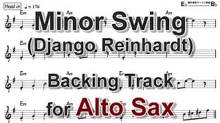 Minor Swing (Django Reinhardt) - Backing Track with Sheet Music for Alto Sax