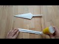 makİng kunaİ from paper how to make a paper kunai