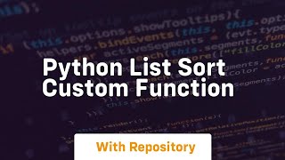 python list sort custom function