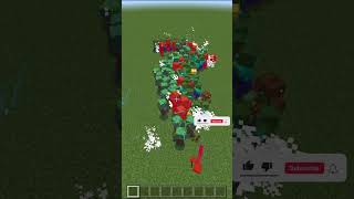 100 Zombies VS 100 Drowned in Minecraft BE/PE #minecraft #addon #minecraftbedrock