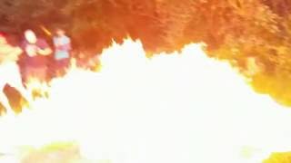 Bonfire Fail Gasoline Fire explosion! Dumb yet funny! In SloMOTION!