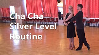 Cha Cha Basic (Silver Level) Choreography | Open Hip Twist, Reverse Top to Spiral