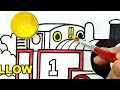 how to draw thomas train . learn colors easy drawing painting coloring pages for kids tim tim tv