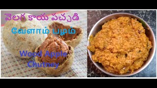 వెలగ కాయ పచ్చడి in 5 min |  விளாம் பழம் | Velaga Kaya pachadi | Wood Apple recipe| #deliciousfoods