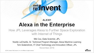 AWS re:Invent 2016: How JPL Leverages Alexa to Further Space Exploration (ALX301)