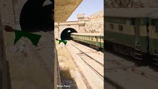 بولان میل ایکسپریس کی کولپور ریلوے اسٹیشن آمد #beauty #bolan #viral #railway #tunnel #bolantrains