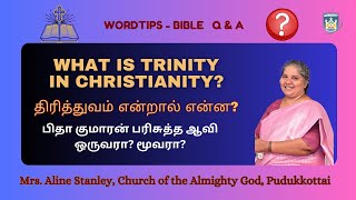 WORDTIPS - BIBLE Q & A - திரித்துவம் என்றால் என்ன? WHAT IS TRINITY? Church of the Almighty God, Pdk