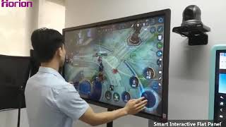 Playing games with Horion interactive flat panel, more freedom with bigger screen