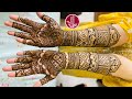 Bridal Mehendi Tutrorial Step By Step with Bold Lotus & Grid | Mehedi By Nowrin