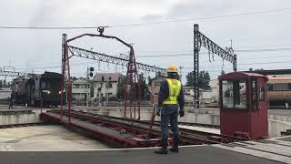 SL大樹 転車台回転 下今市駅