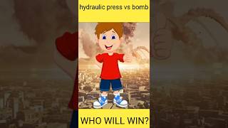 hydraulic press vs bomb || who will win😱 #shorts #fact #factinhindi #youtubeshorts #short #trending