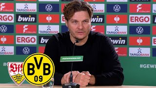 Pressekonferenz mit Terzic & Hoeneß | VfB Stuttgart - BVB 2:0 | DFB-Pokal