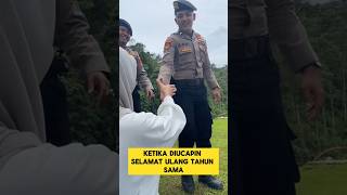 momen lucu ketika lagi merayakan ulang tahun disamperin polisi ‼️‼️ #ngakak #lucu #polisi #ketawa