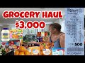 FIRST GROCERY HUAL FOR A FAMILY OF 7