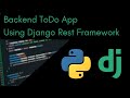 To Do app using django and react - Backend