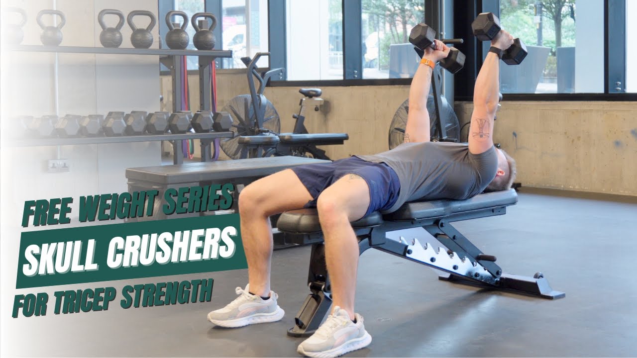 Killer Tricep Workout: Dumbbell Skull Crushers - YouTube