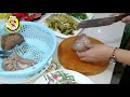 how to fried pig intestines with pickled lettuce របៀបធ្វើ ឆាស្ពៃជ្រក់ជាមួយគ្រឿងក្នុងជ្រូក