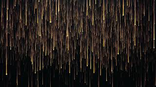 Particle Gold Glitter awards dust abstract background loop | golden particles shiny loop seamless 4k