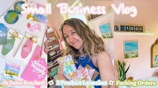 1k Sales Goal Reached + 2 Product Launches + Packing Orders | Studio Vlog 024 | Small Business Vlog