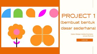 Belajar Desain Pemula - Adobe Illustrator - Membuat bentuk dasar sederhana