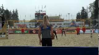 Beach Volleyball EEVZA 2013  Semifinal 2  Moiseeva Syrtseva vs Popova Prokopyeva