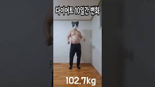 단 10일!  배 들어가고 -4kg 뺐습니다! #다이어트성공 #10일다이어트 #뱃살다이어트