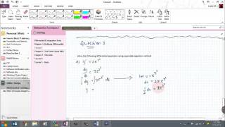 Separable Equation Method