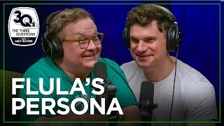 Flula Borg Enjoys Being Insane In Public | The Three Questions with Andy Richter