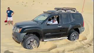 Nissan Xterra Self Recovery from soft sand  - Dubai  Al Qudra Desert