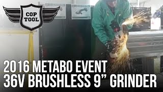 Metabo 36V Brushless 9” Grinder WPB36LTXBL230 - Demo Cutting Guard Rails