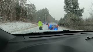 Winter Storm Timelapse - driving around Davidson County