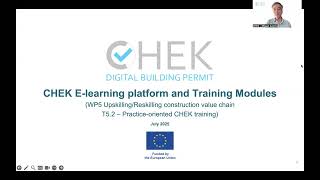 CHEK project eLearning Platform Introduction