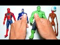 merakit mainan spiderman hulk siren head captain america avengers superhero toys