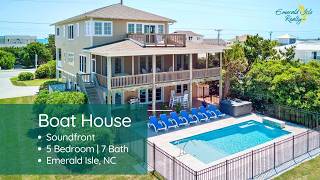 Boat House – 5-Bedroom Soundfront Vacation Rental in Emerald Isle, NC